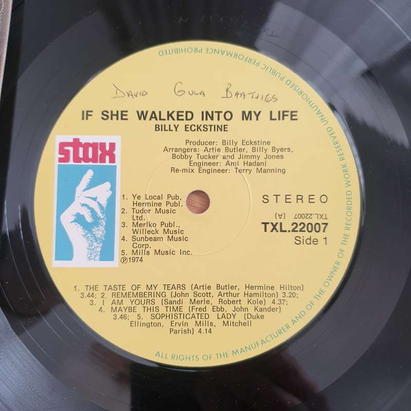 Billy Eckstine  If She Walked Into My Life - Vinyl LP Record - Very-Good Quality (VG) (vgood)