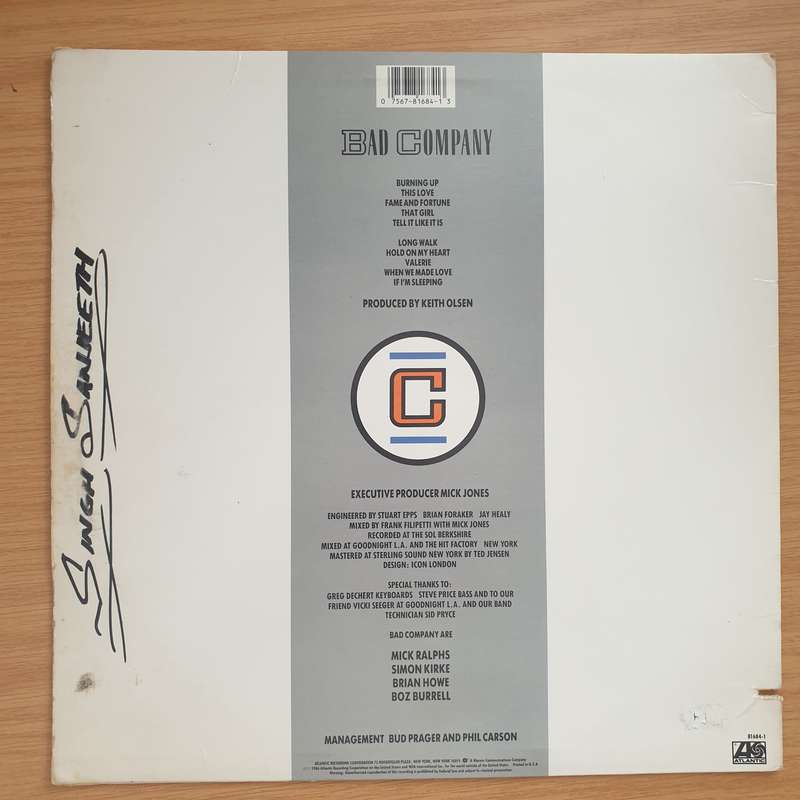 Bad Company  Fame And Fortune - Vinyl LP Record - Very-Good Quality (VG) (vgood)