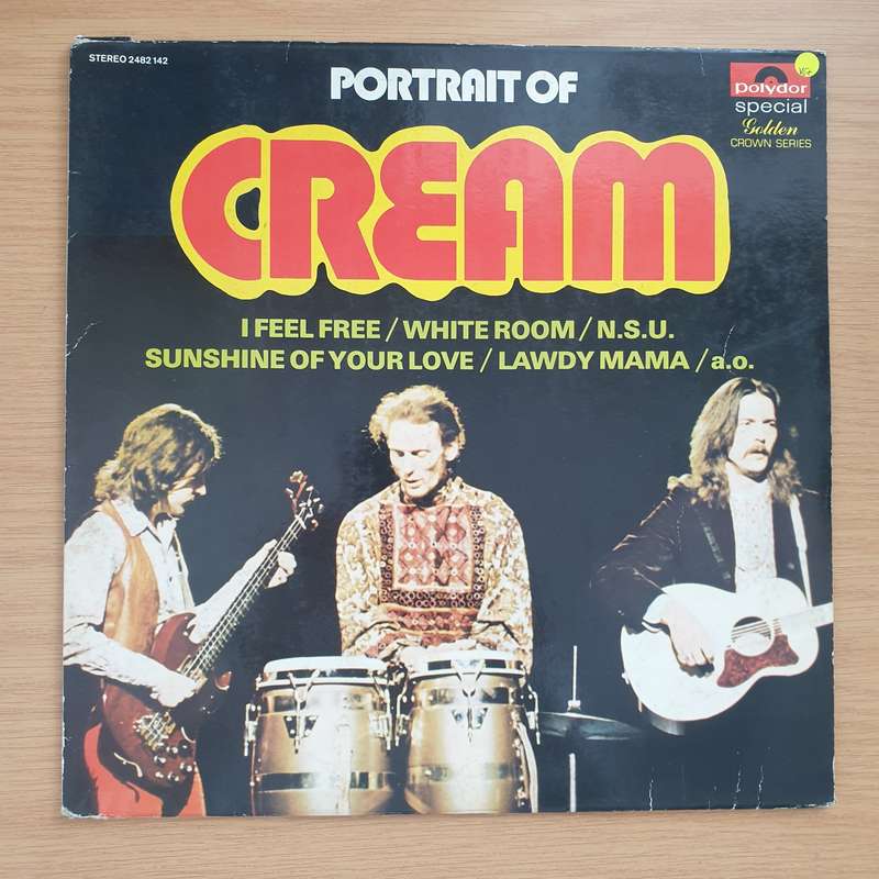 Cream  Portrait Of Cream (Netherlands Pressing)   Vinyl LP Record  - Very-Good+ Quality (VG+)