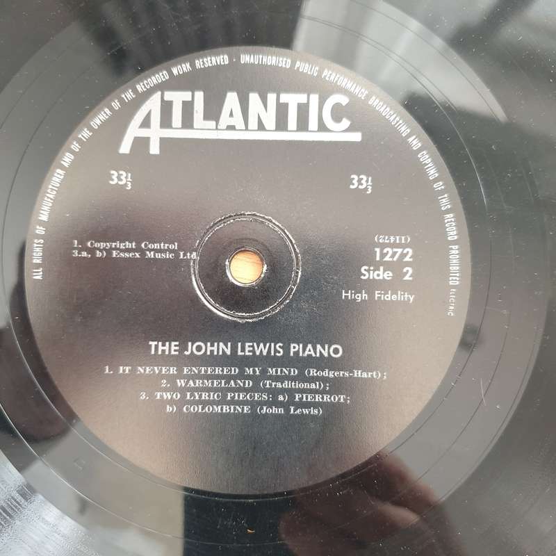 John Lewis  The John Lewis Piano - Vinyl LP Record - Very-Good- Quality (VG-) (minus)