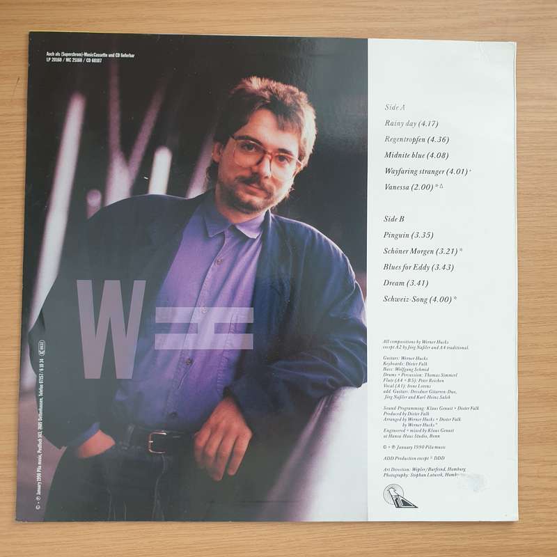 Werner Hucks  Midnite Blue  Vinyl LP Record  - Very-Good+ Quality (VG+)