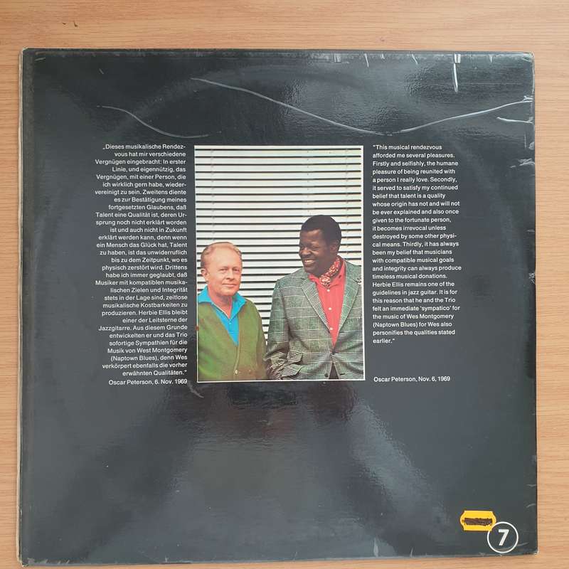 The Oscar Peterson Trio With Herb Ellis  Hello Herbie - Vinyl LP Record  - Very-Good+ Quality ...
