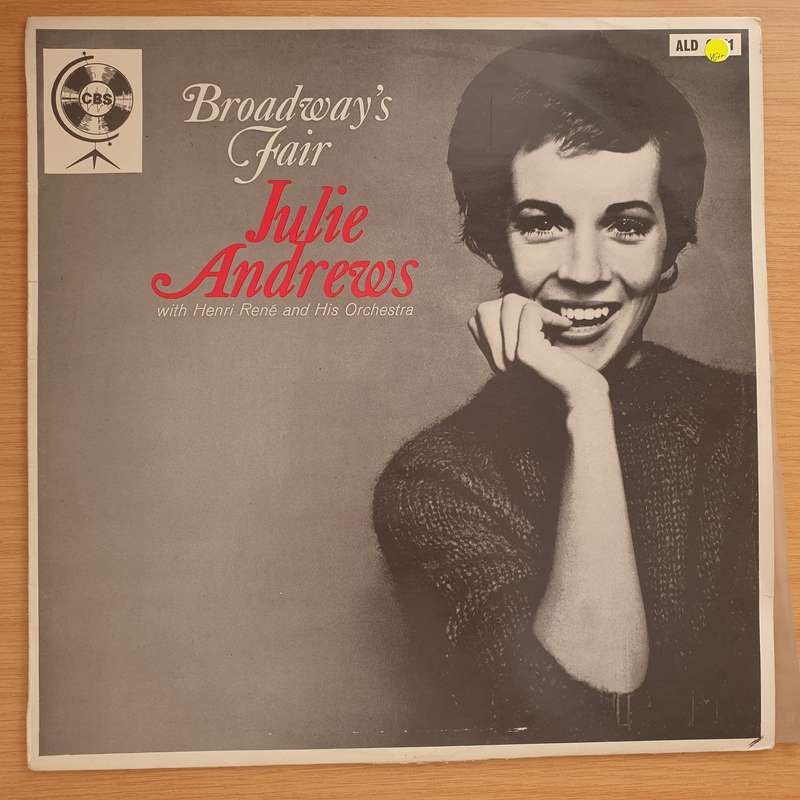 Julie Andrews  Broadway's Fair Julie - Vinyl LP Record  - Very-Good+ Quality (VG+)
