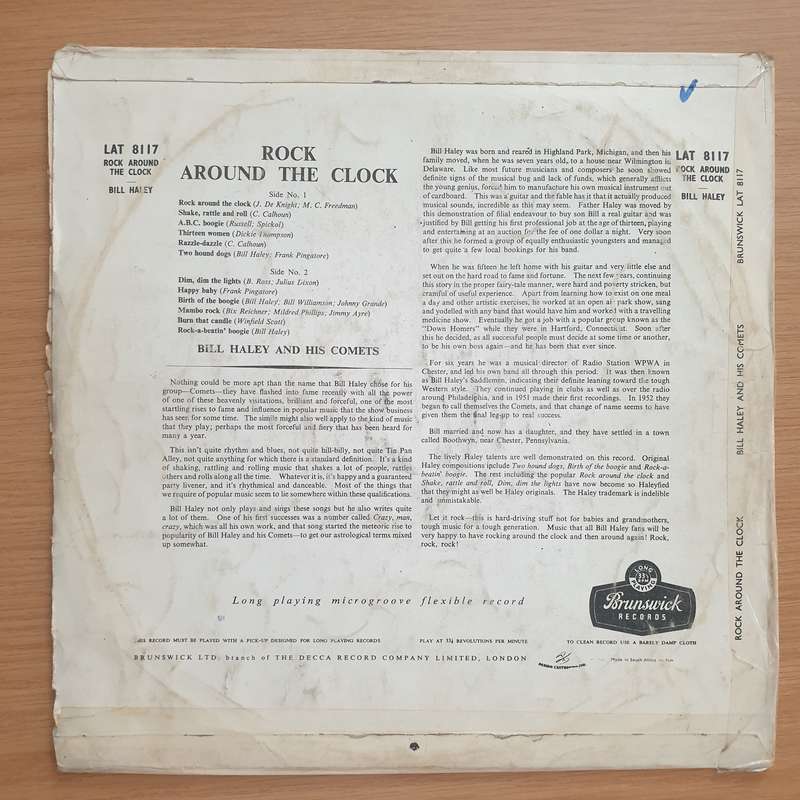 Bill Haley And His Comets  Rock Around The Clock - Vinyl LP Record - Very-Good- Quality (VG...