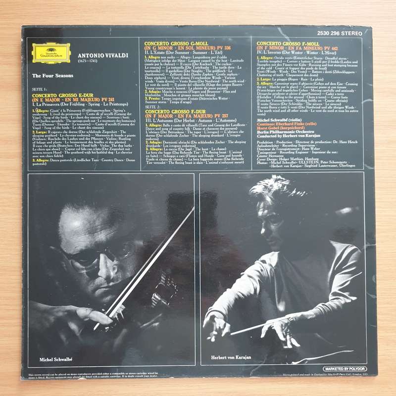 Antonio Vivaldi - The Four Seasons - Michel Schwalbé  Berliner Philharmoniker  Herbert von...