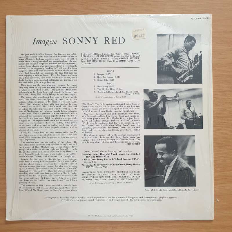 Sonny Red With Blue Mitchell And Grant Green  Images  Vinyl LP Record - Very-Good+ Quality ...