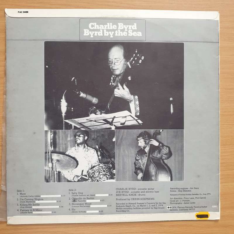 Charlie Byrd  Byrd By The Sea  Vinyl LP Record - Very-Good+ Quality (VG+) (verygoodplus)