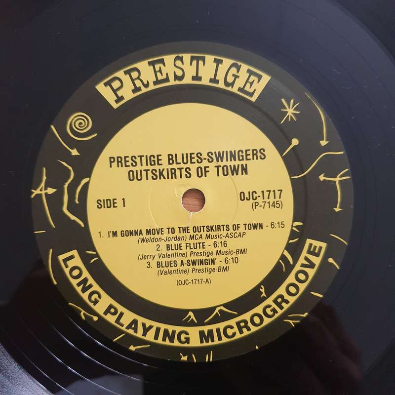 The Prestige Blues-Swingers  Outskirts Of Town  Vinyl LP Record - Very-Good+ Quality (VG+) ...