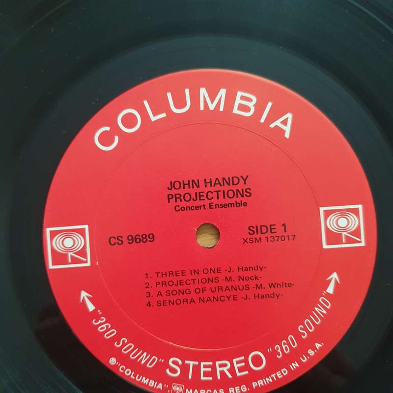 John Handy Concert Ensemble  Projections  Vinyl LP Record - Very-Good+ Quality (VG+) (veryg...