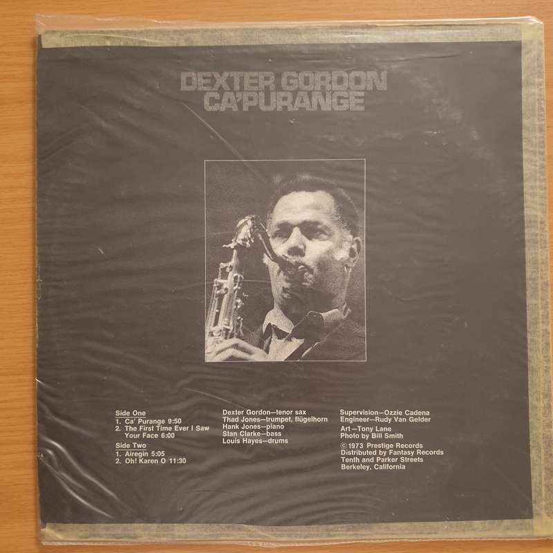 Dexter Gordon  Ca' Purange  Vinyl LP Record - Very-Good+ Quality (VG+) (verygoodplus)