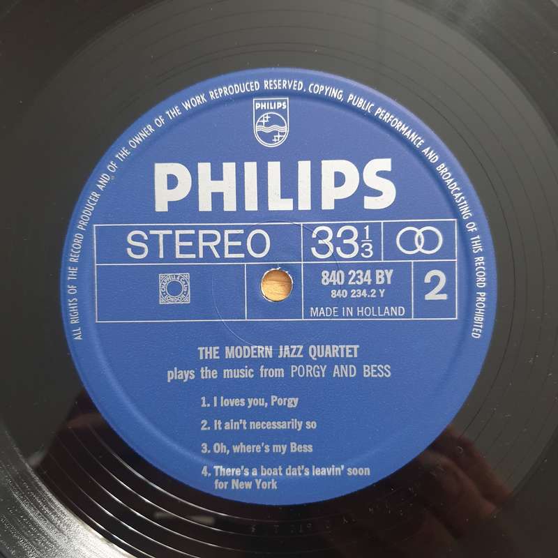 The Modern Jazz Quartet  Plays The Music From Porgy And Bess (Holland Pressing)  Vinyl LP R...