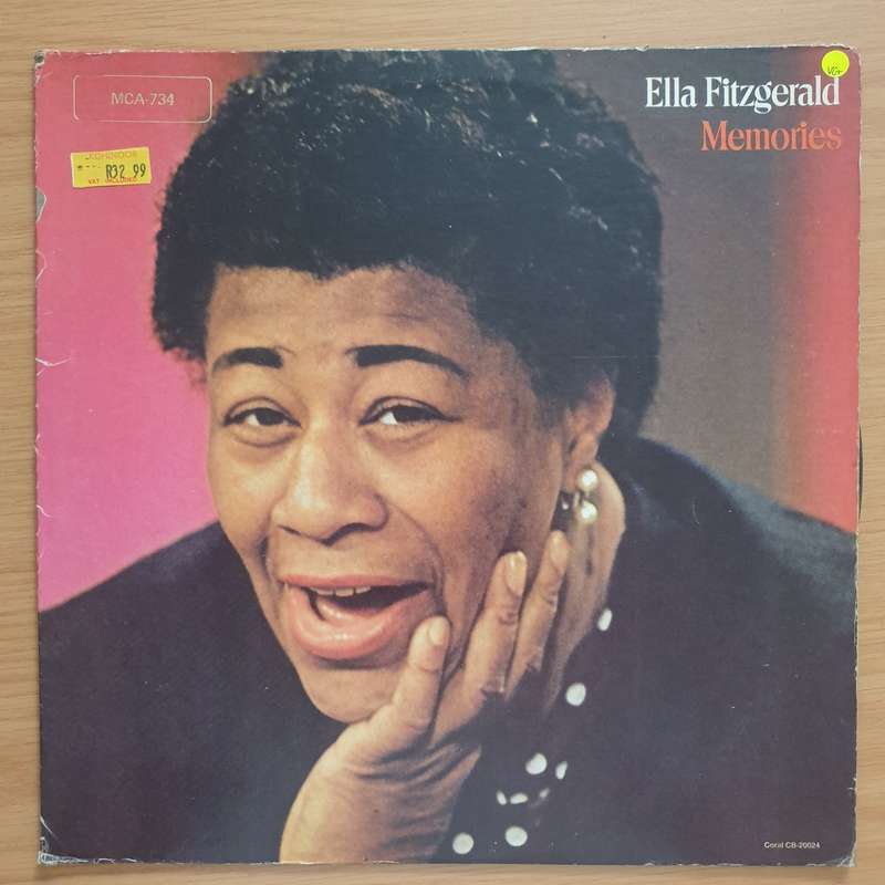 Ella Fitzgerald  Memories  Vinyl LP Record - Very-Good+ Quality (VG+) (verygoodplus)