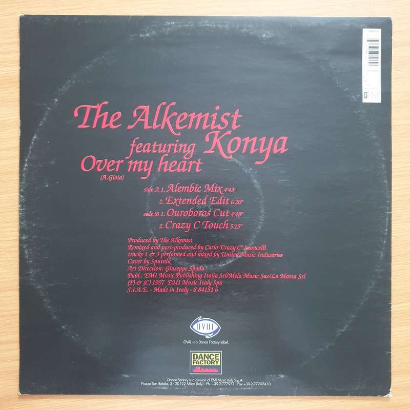 The Alkemist Featuring Konya  Over My Heart - Vinyl LP Record - Very-Good+ Quality (VG+) (very...