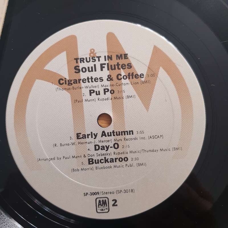 Soul Flutes  Trust In Me - Vinyl LP Record - Very-Good+ Quality (VG+) (verygoodplus)