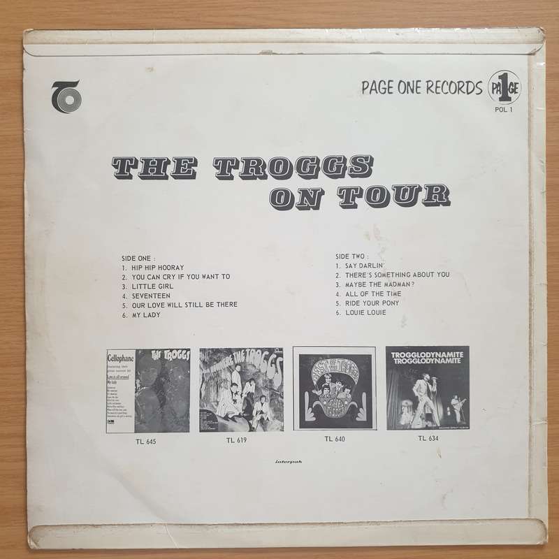 The Troggs  On Tour  Vinyl LP Record - Very-Good Quality (VG) (verry)