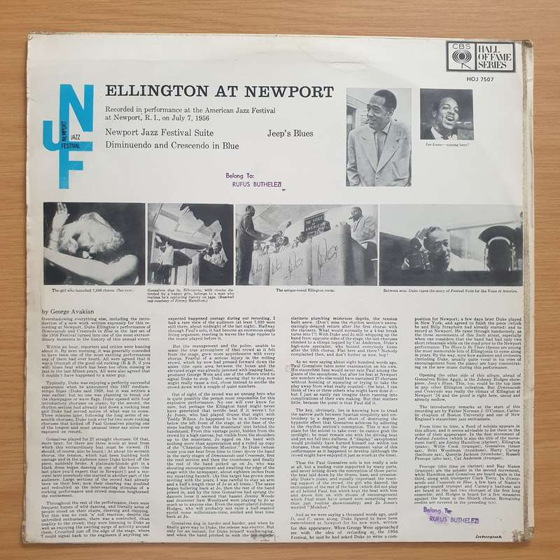 Duke Ellington And His Orchestra  Ellington At Newport  Vinyl LP Record - Very-Good Quality...