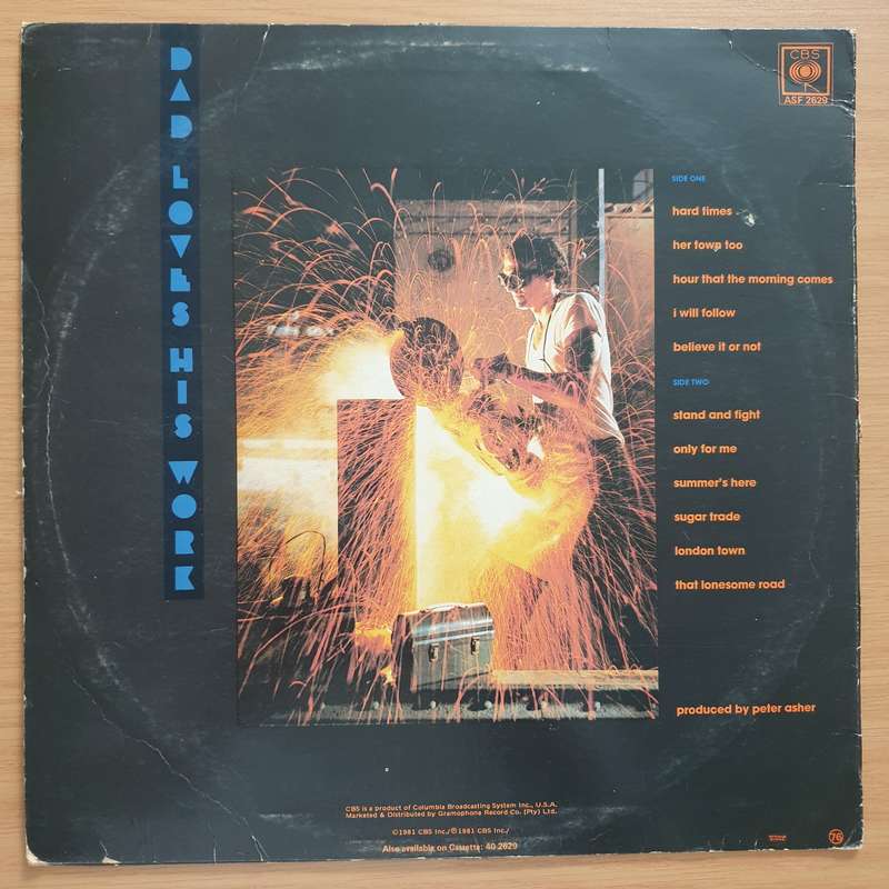 James Taylor  Dad Loves His Work -  Vinyl LP Record - Very-Good Quality (VG) (verry)