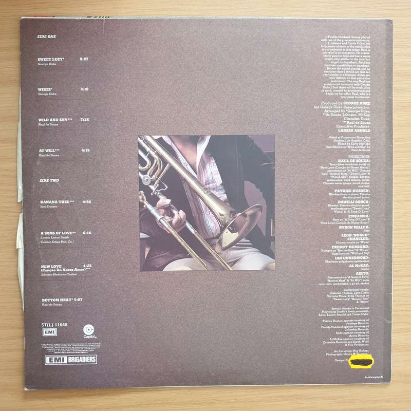 Raul De Souza  Sweet Lucy - Vinyl LP Record - Very-Good+ Quality (VG+) (verygoodplus)