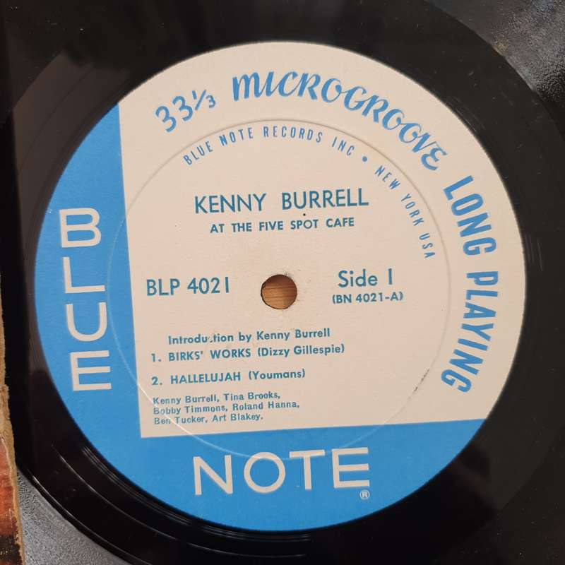 Kenny Burrell With Art Blakey  On View At The Five Spot Cafe - Vinyl LP Record - Very-Good- Qu...