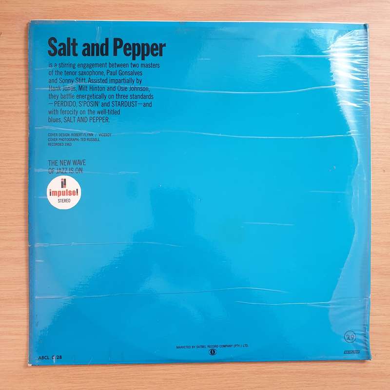 Sonny Stitt And Paul Gonsalves  Salt And Pepper  Vinyl LP Record - Very-Good+ Quality (VG+)...