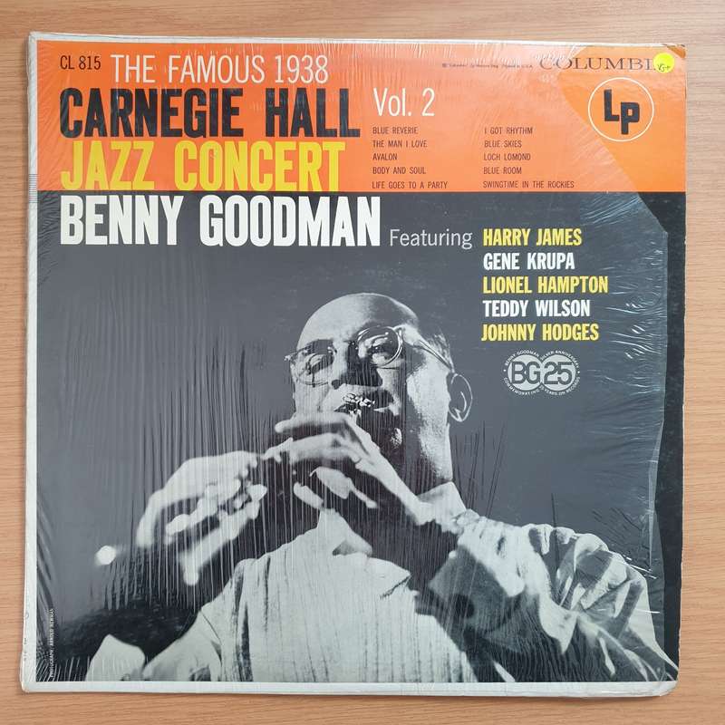 Benny Goodman  The Famous 1938 Carnegie Hall Jazz Concert - Vol. 2  Vinyl LP Record - Very-...