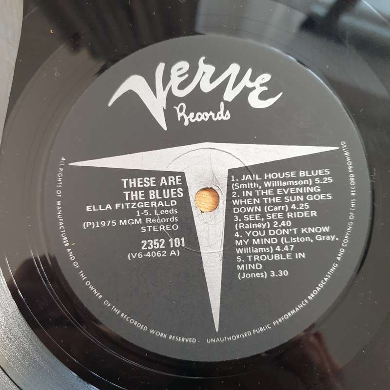 Ella Fitzgerald  These Are The Blues  Vinyl LP Record - Very-Good Quality (VG) (verry)
