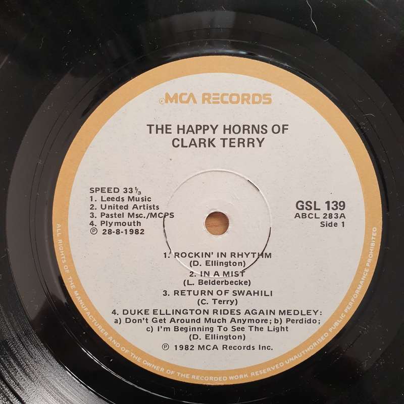 Clark Terry  The Happy Horns Of Clark Terry - Vinyl LP Record - Very-Good- Quality (VG-) (minus)
