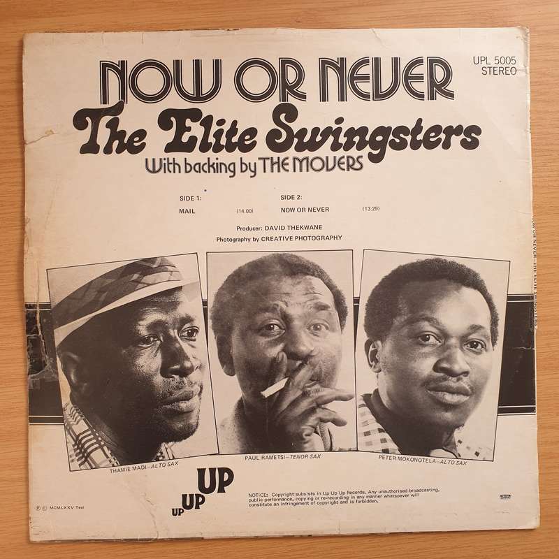 The Elite Swingsters  Now Or Never  Vinyl LP Record - Very-Good Quality (VG) (verry)