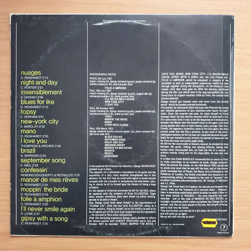 Django Reinhardt, Quintette Du Hot Club De France  Django Reinhardt And The Quintet Of The Hot...