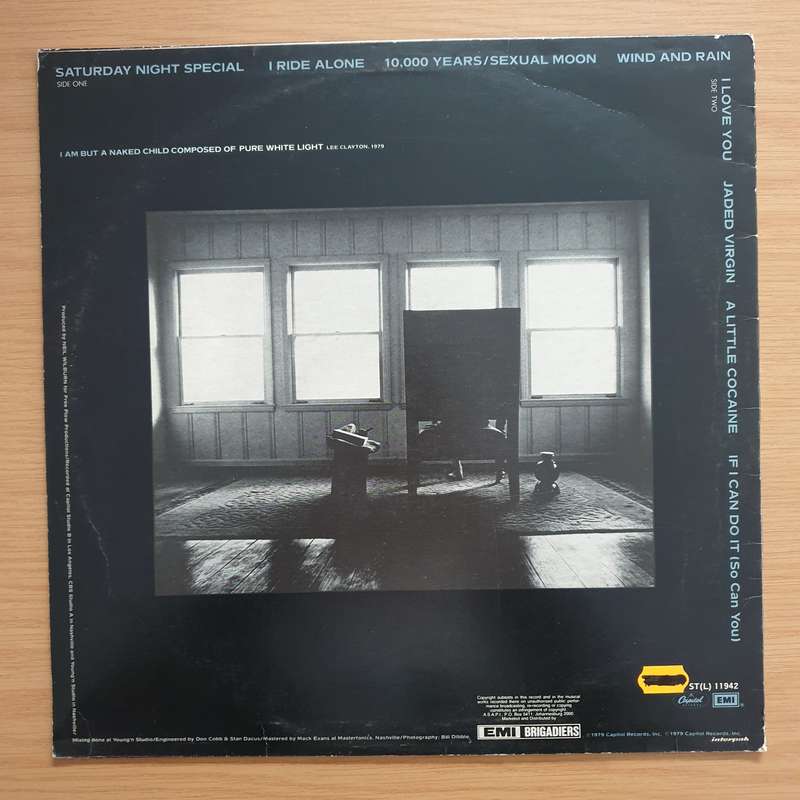 Lee Clayton  Naked Child  Vinyl LP Record - Very-Good+ Quality (VG+) (verygoodplus)