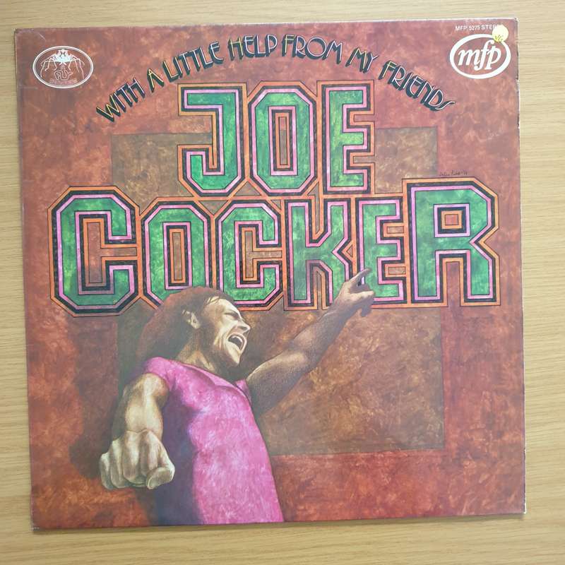 Joe Cocker  With A Little Help From My Friends  Vinyl LP Record - Very-Good+ Quality (VG+) ...