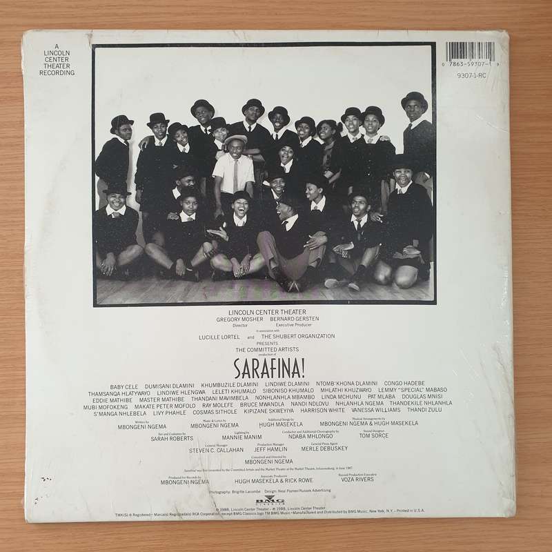 Sarafina! (The Music Of Liberation) -  Mbongeni Ngema   DMM (Direct Metal Mastering) - Vinyl L...