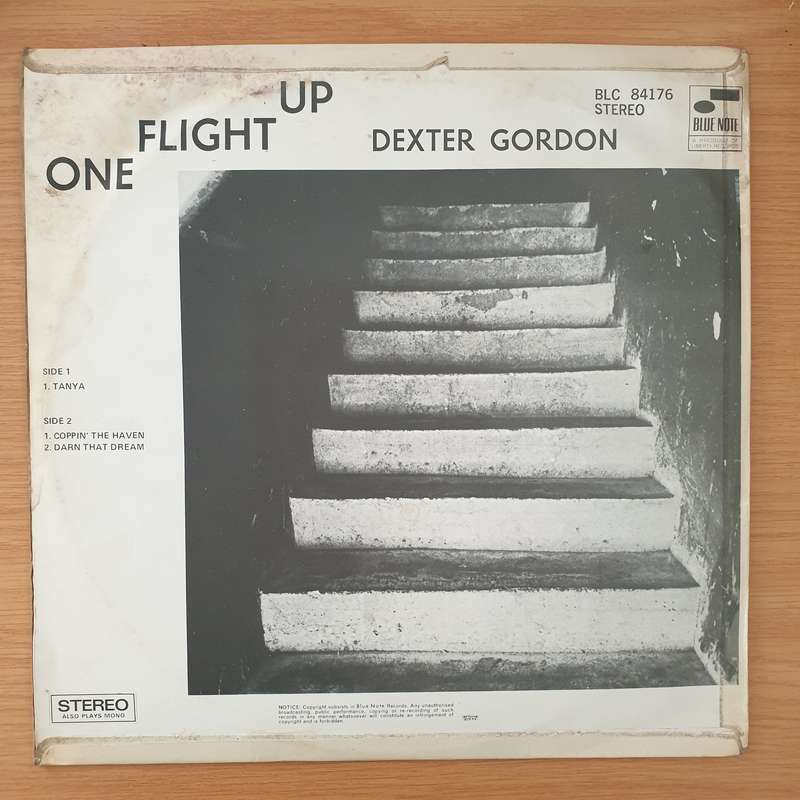 Dexter Gordon  One Flight Up - Vinyl LP Record - Very-Good+ Quality (VG+)