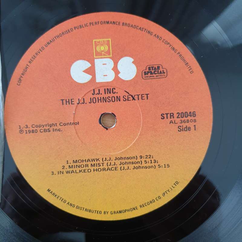 The J.J. Johnson Sextet  J.J. Inc. - Vinyl LP Record - Very-Good+ Quality (VG+)