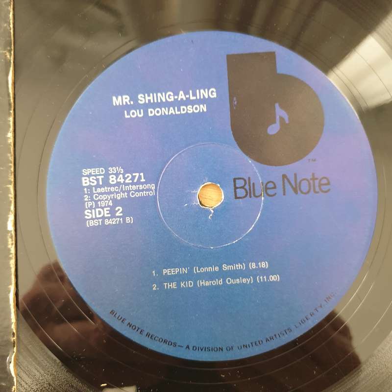 Lou Donaldson  Mr. Shing-A-Ling - Vinyl LP Record - Very-Good- Quality (VG-) (minus)
