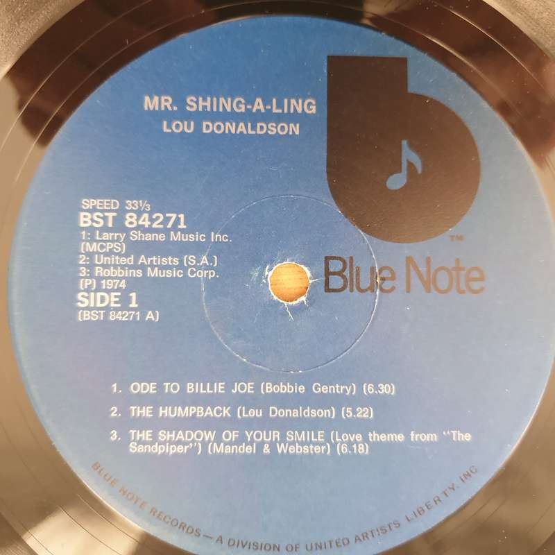 Lou Donaldson  Mr. Shing-A-Ling - Vinyl LP Record - Very-Good- Quality (VG-) (minus)