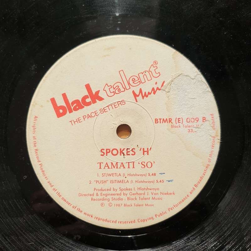 Spokes 'H'  Tamati 'So' - Vinyl LP Record  - Good Quality (G) (goood)