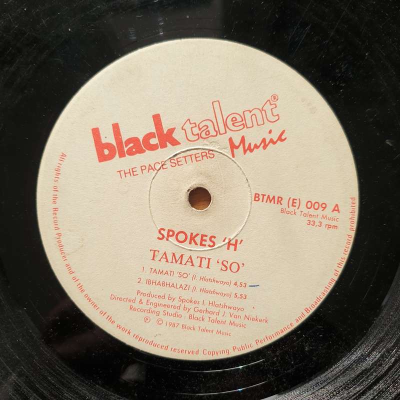 Spokes 'H'  Tamati 'So' - Vinyl LP Record  - Good Quality (G) (goood)