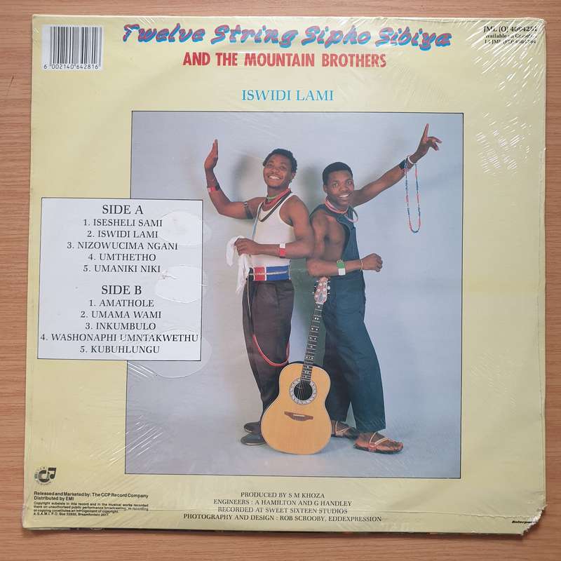 Twelve String Sipho Sibiya & The Mountain Brothers  Iswidi Lami (Zulu Traditional) -  Vinyl LP...