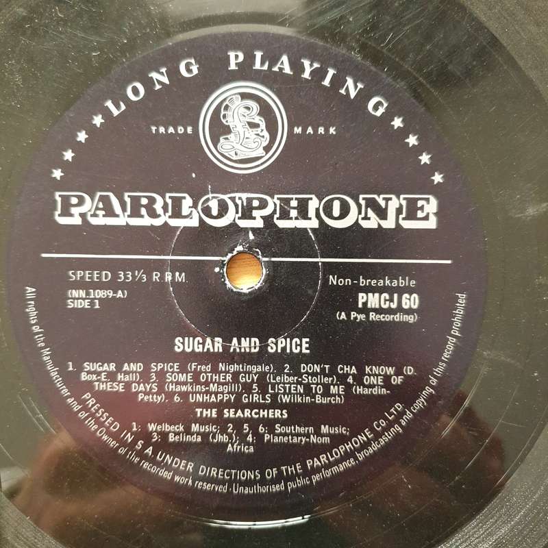 The Searchers  Sugar And Spice  Vinyl LP Record - Good+ Quality (G+) (gplus)