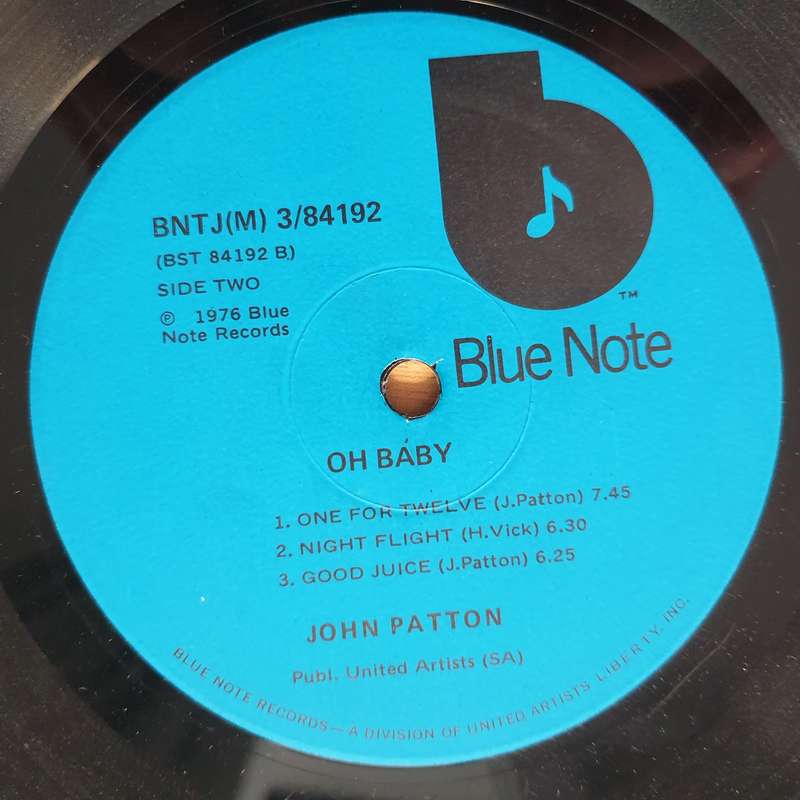 Big John Patton  Oh Baby! - Vinyl LP Record - Very-Good- Quality (VG-) (minus)