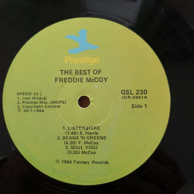 Freddie McCoy  The Best Of Freddie McCoy - Vinyl LP Record - Very-Good+ Quality (VG+)