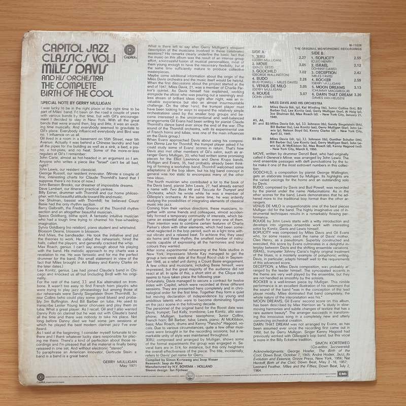 Miles Davis And His Orchestra  The Complete Birth Of The Cool - Vinyl LP Record - Very-Good+ Q...