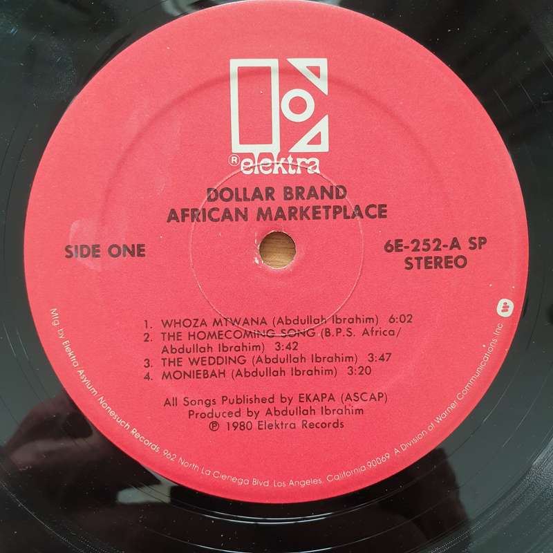 Dollar Brand  African Marketplace - Abdullah Ebrahim  Vinyl LP Record - Very-Good Quality (...