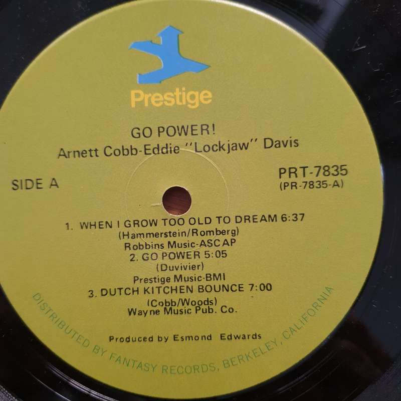 Arnett Cobb With Eddie "Lockjaw" Davis & "Wild Bill" Davis  Go Power! - Vinyl LP Record - Very...