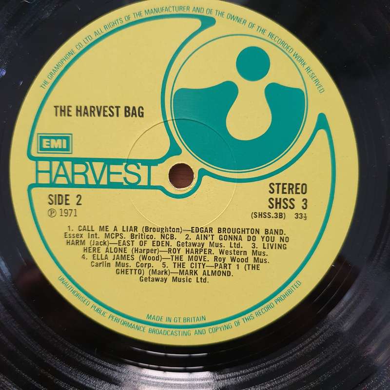 The Harvest Bag (GB) - Vinyl LP Record - Very-Good+ Quality (VG+)