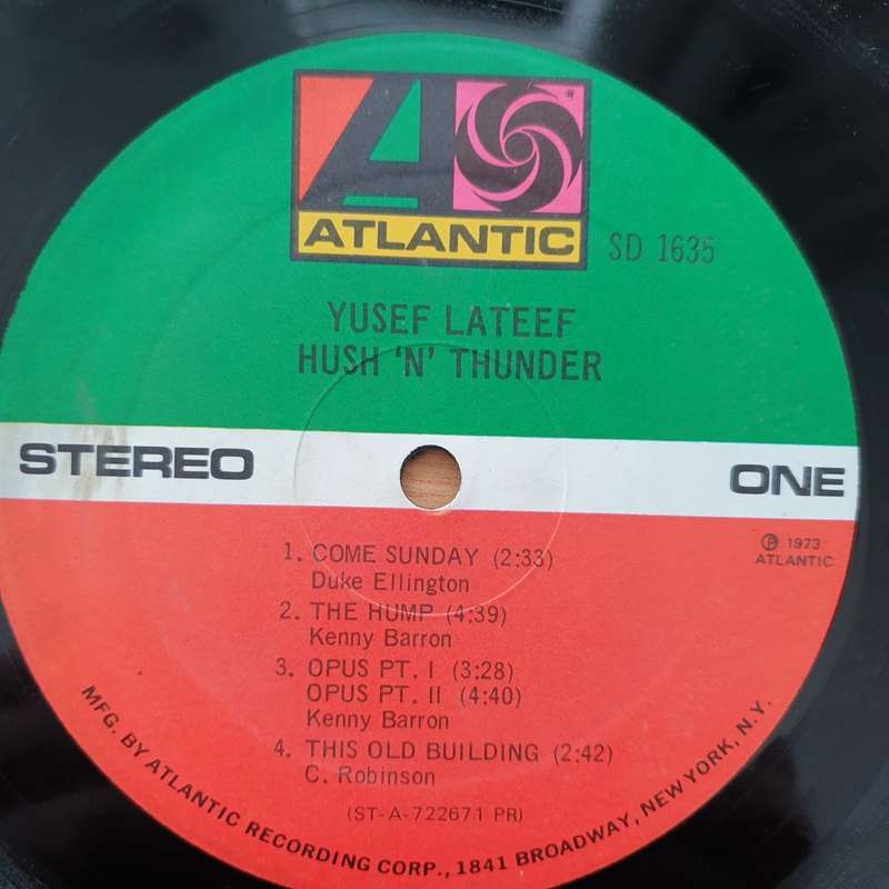 Yusef Lateef  Hush 'N' Thunder- Vinyl LP Record - Very-Good+ Quality (VG+) (verygoodplus)