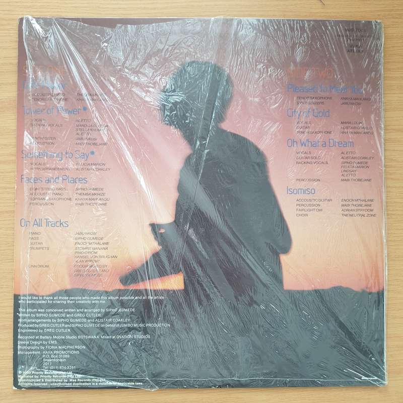 Sipho Gumede  Faces And Places - Vinyl LP Record - Very-Good+ Quality (VG+) (verygoodplus)