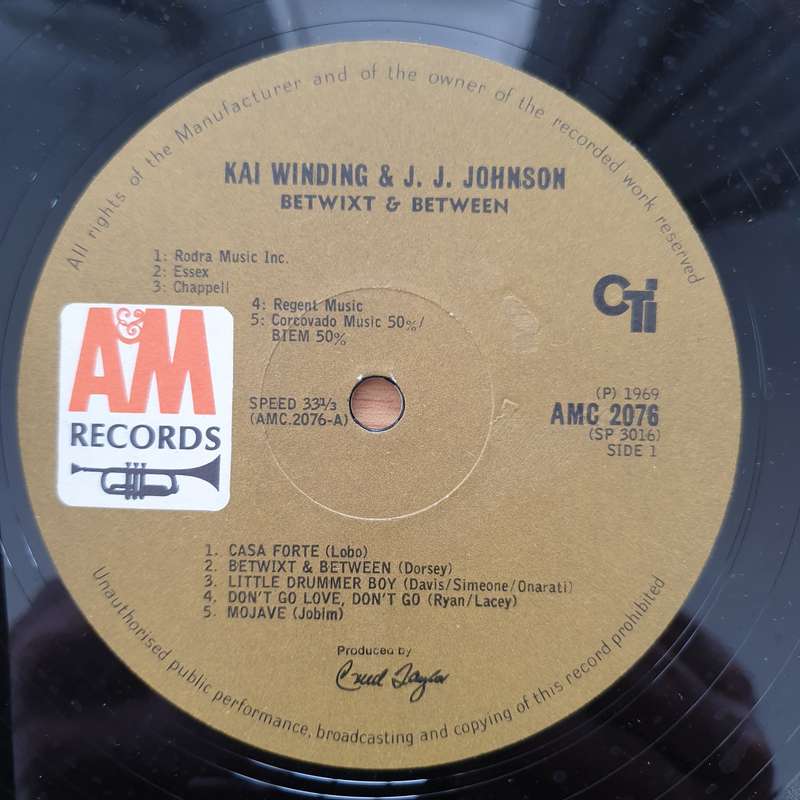 J & K  Betwixt & Between - Vinyl LP Record - Very-Good+ Quality (VG+) (verygoodplus)