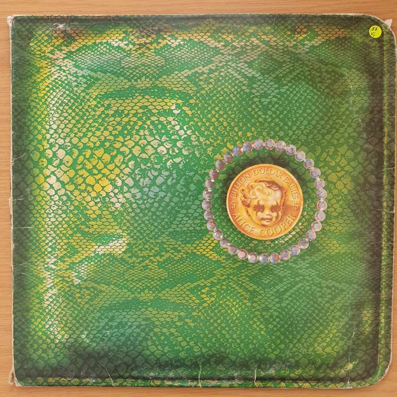 Alice Cooper  Billion Dollar Babies with Dollar $ Bill and Lyrics Inner  Vinyl LP Record - ...